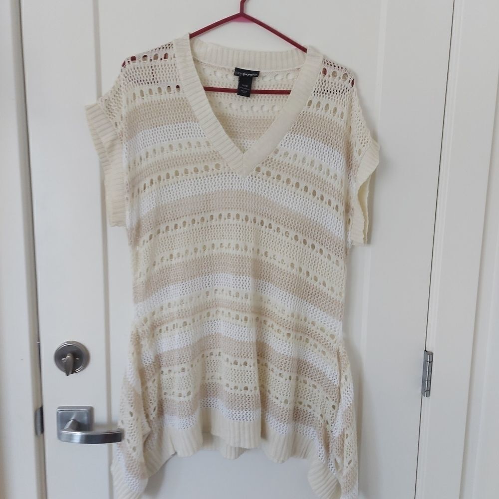 LANE Bryant knitted short sleeve sweater